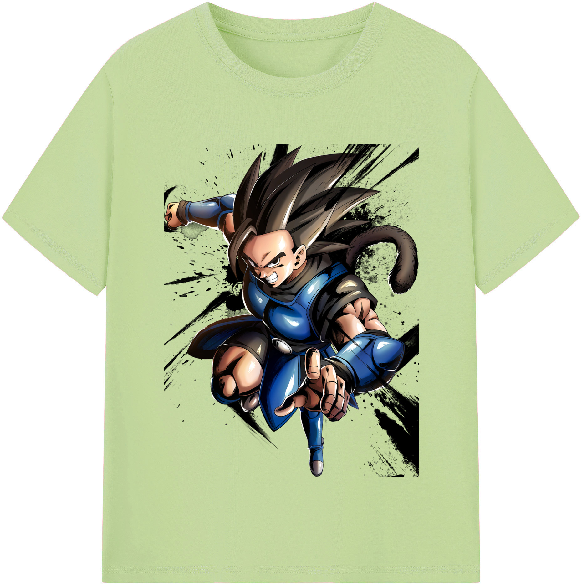 （画像用） ドラゴンボール ベジータ四世（Bejīta Yonsei）DRAGON BALL Vegeta IV 綿100％半袖Tシャツ（フロントプリント）